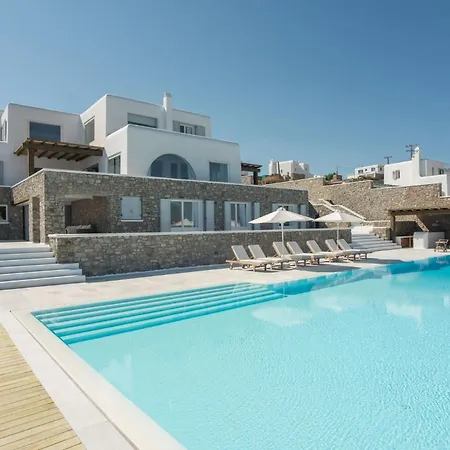Extravagant Mykonos - 10 Bedrooms - Castillo Di Cuore - Stunning Sea Views - Agios Lazaro Villa