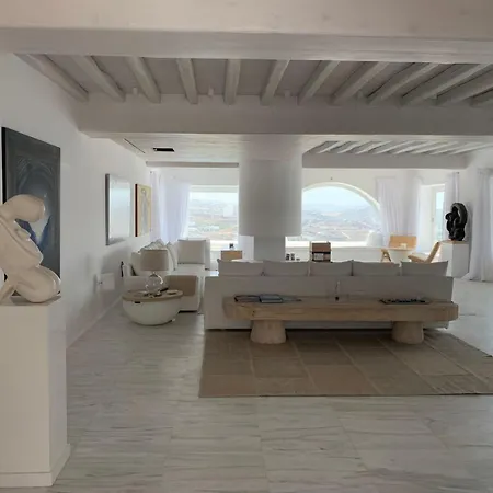 Extravagant Mykonos - 10 Bedrooms - Castillo Di Cuore - Stunning Sea Views - Agios Lazaro Villa