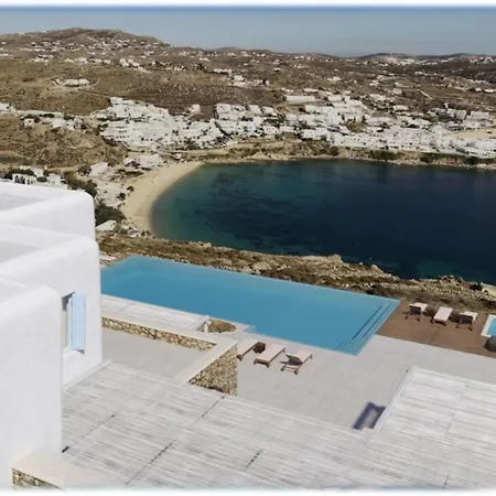 Extravagant Mykonos - 10 Bedrooms - Castillo Di Cuore - Stunning Sea Views - Agios Lazaro Villa