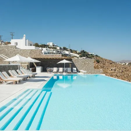 Extravagant Mykonos - 10 Bedrooms - Castillo Di Cuore - Stunning Sea Views - Agios Lazaro Villa *